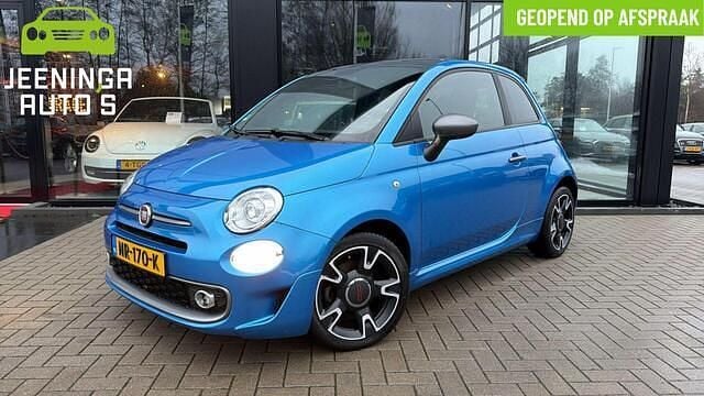 Blauw (metallic) Occasion 2017 Fiat 500 Sport Hatchback | € 9.894 (Iets duurder) - Afbeelding 1/4