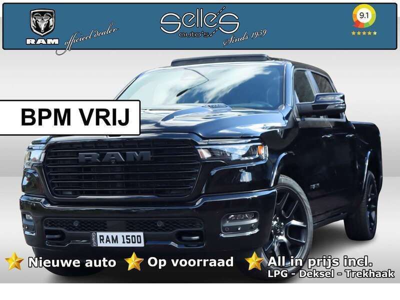 Zwart Nieuw 2024 Dodge Ram Pickup | € 87.895 (Duur) - Afbeelding 1/3