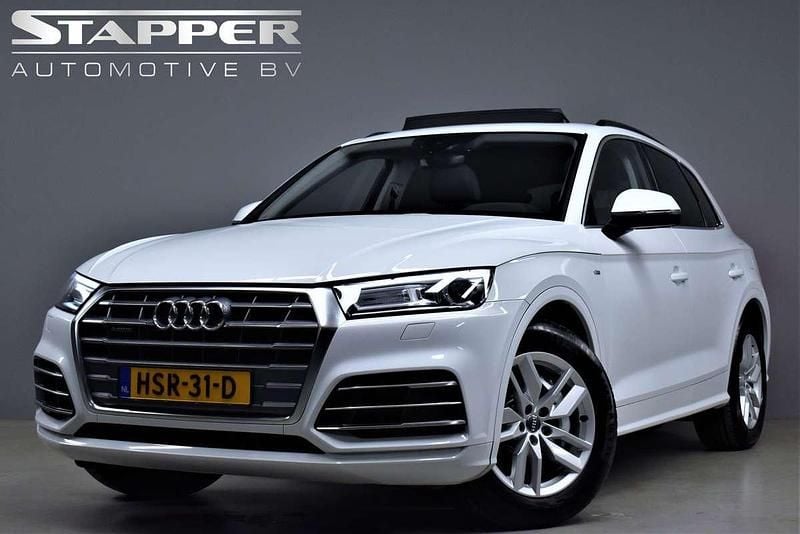 Wit, metallic lak Gebruikt 2020 Audi Q5 S-Line SUV | € 32.995 (Super prijs) - Afbeelding 1/4