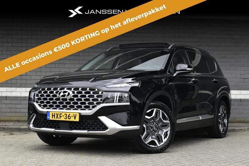 Zwart Gebruikt 2022 Hyundai Santa Fe Premium SUV | € 38.885 (Eerlijke prijs) - Afbeelding 1/4