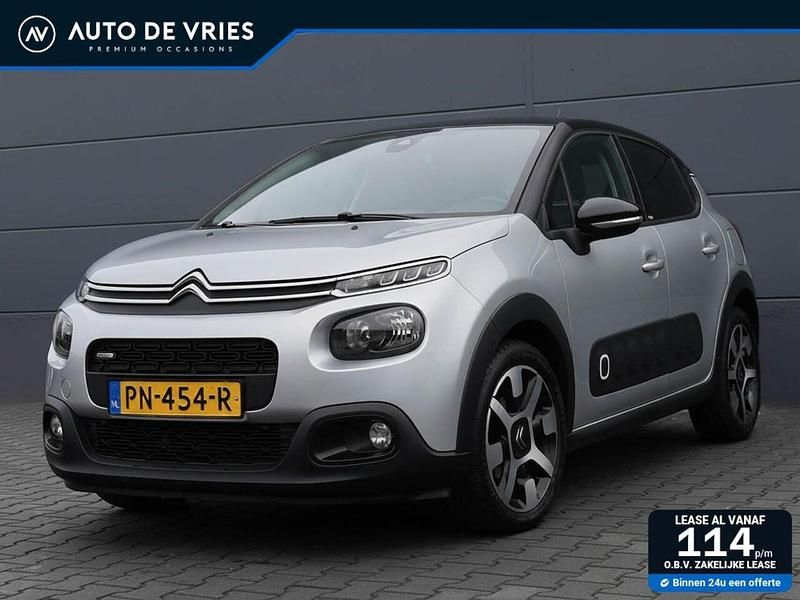 Grijs Gebruikt 2017 Citroën C3 PureTech Hatchback | € 6.950 (Eerlijke prijs) - Afbeelding 1/4