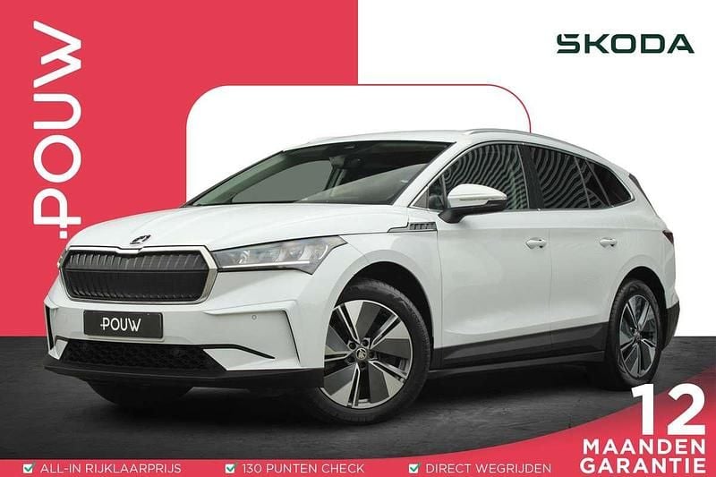 Wit Gebruikt 2021 Skoda Enyaq iV SUV | € 29.900 (Eerlijke prijs) - Afbeelding 1/4