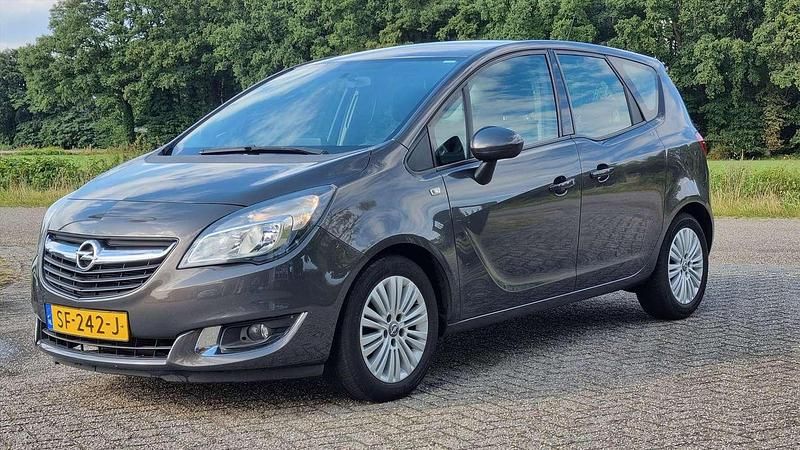 Grijs Gebruikt 2014 Opel Meriva MPV | € 5.950 (Eerlijke prijs) - Afbeelding 1/4