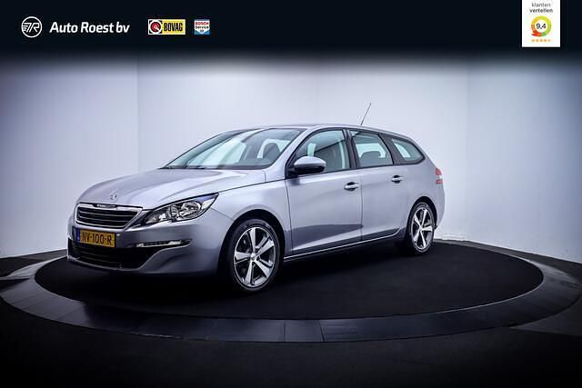 Grijs Gebruikt 2017 Peugeot 308 SW Allure Stationwagen | € 9.950 (Goede deal) - Afbeelding 1/4