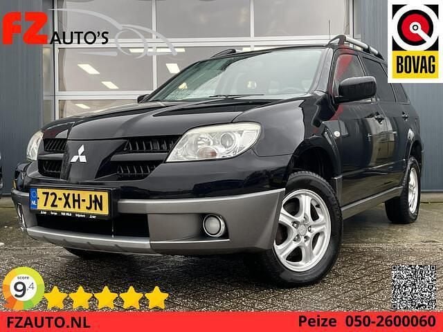 Zwart Occasion 2007 Mitsubishi Outlander Invite+ SUV | € 4.945 (Super prijs) - Afbeelding 1/4