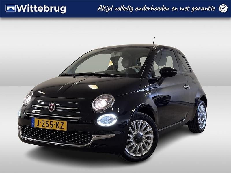 Zwart Gebruikt 2020 Fiat 500 Lounge Hatchback | € 13.225 (Eerlijke prijs) - Afbeelding 1/3