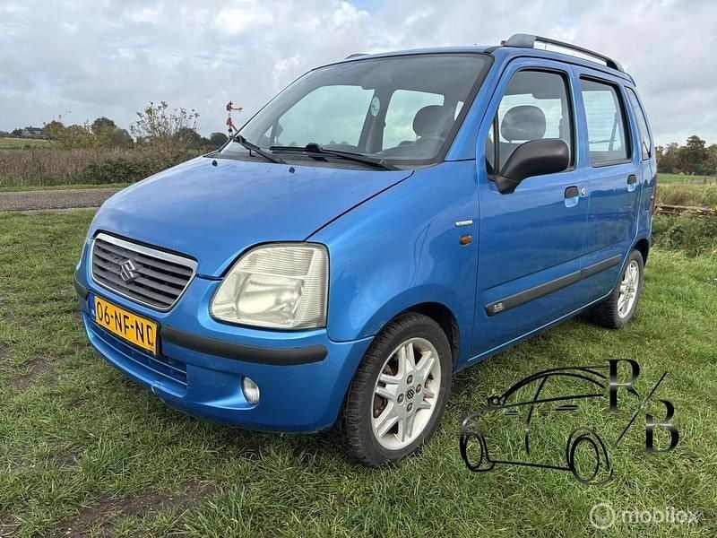 Blauw (metallic) Gebruikt 2003 Suzuki Wagon R+ Limited Stationwagen | € 1.499 (Eerlijke prijs) - Afbeelding 1/4