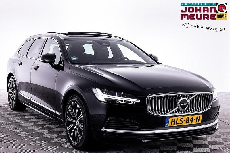 Zwart Gebruikt 2021 Volvo V90 Inscription Stationwagen | € 37.990 (Goede deal) - Afbeelding 1/4