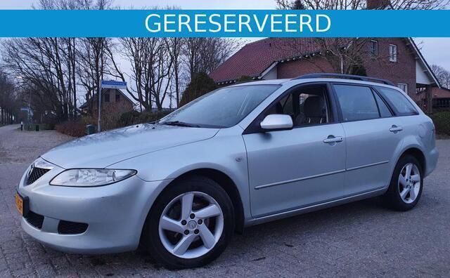Grijs Gebruikt 2003 Mazda 6 Touring Stationwagen | € 1.695 (Eerlijke prijs) - Afbeelding 1/4