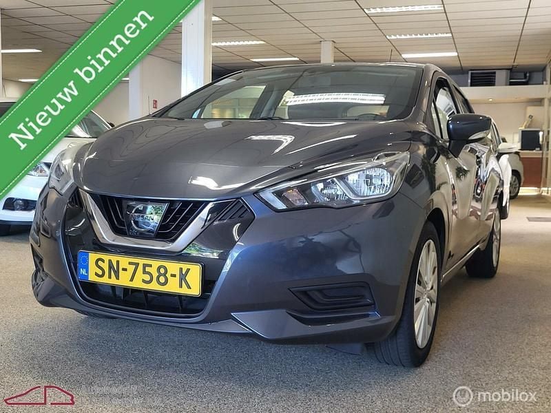 Grijs, metallic lak Gebruikt 2018 Nissan Micra Acenta Connect Hatchback | € 10.450 (Eerlijke prijs) - Afbeelding 1/4
