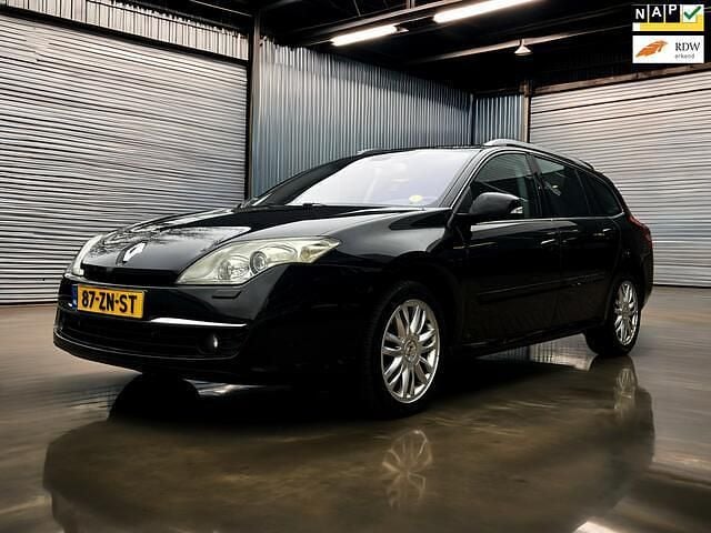 Zwart Occasion 2008 Renault Laguna III Initiale Stationwagen | € 2.440 (Eerlijke prijs) - Afbeelding 1/4
