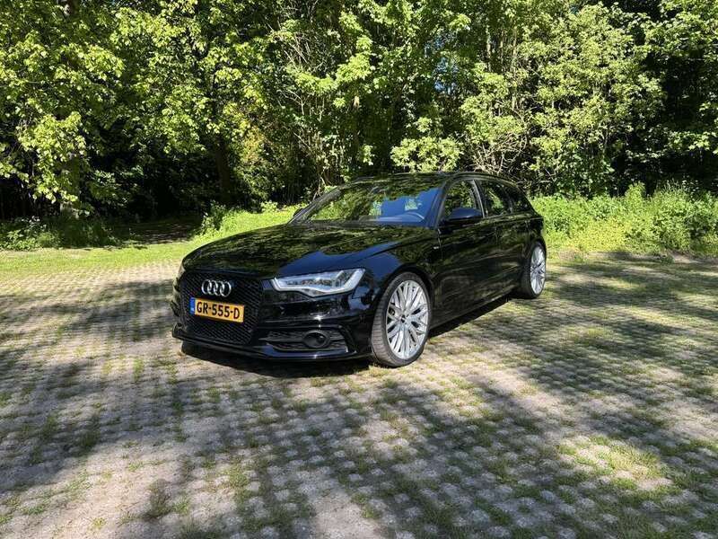 Zwart Gebruikt 2012 Audi A6 Stationwagen | € 15.000 (Eerlijke prijs) - Afbeelding 1/4