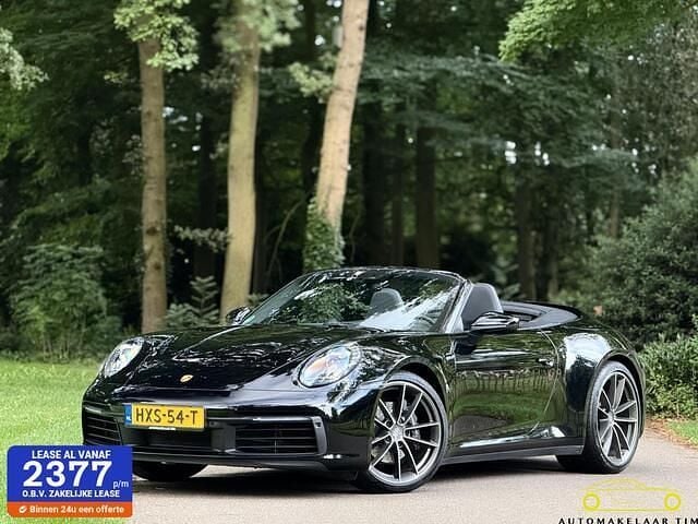 Zwart Gebruikt 2023 Porsche 911 Carrera Cabriolet Sport Cabriolet | € 179.500 - Afbeelding 1/4