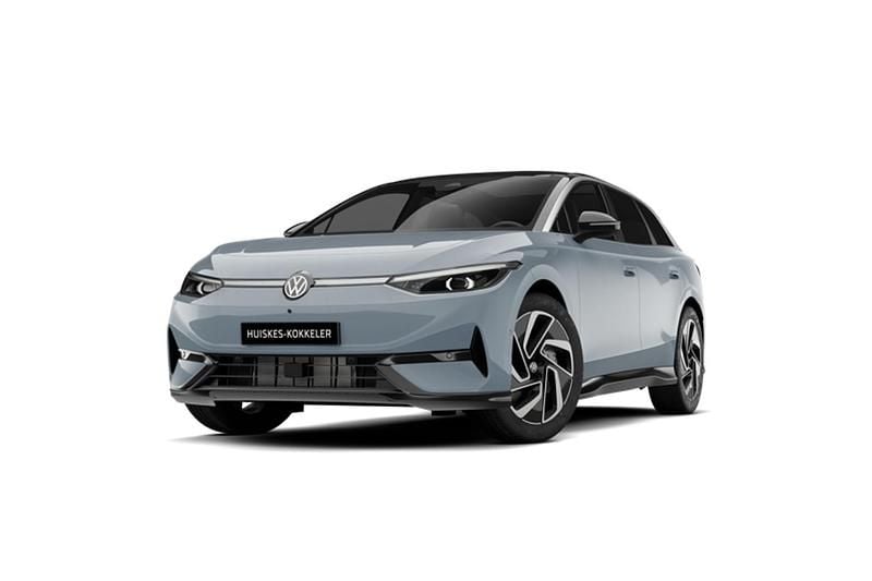 Stonewashed blue zwart dak Nieuw 2025 VW ID.7 Edition Sedan | € 51.065 (Super prijs) - Afbeelding 1/4