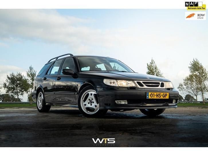Zwart Gebruikt 2001 Saab 9-5 Linear Stationwagen | € 1.250 - Afbeelding 1/4