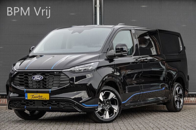 Zwart Nieuw 2024 Ford Transit Custom Sport Van | € 47.950 (Eerlijke prijs) - Afbeelding 1/4