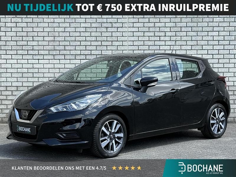 Zwart Gebruikt 2018 Nissan Micra Acenta Hatchback | € 10.695 (Eerlijke prijs) - Afbeelding 1/4