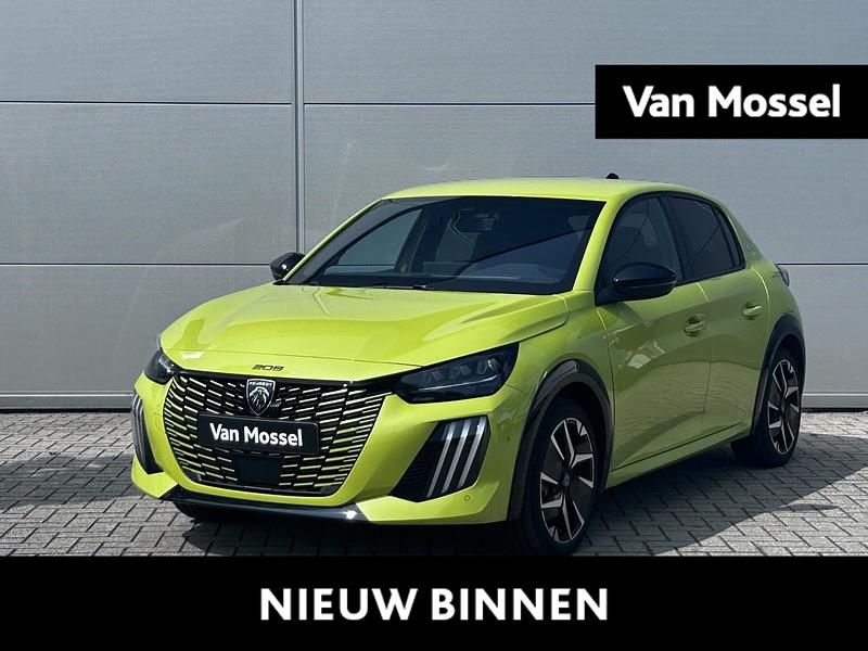 Geel Nieuw 2025 Peugeot e-208 GTi Hatchback | € 45.440 - Afbeelding 1/4