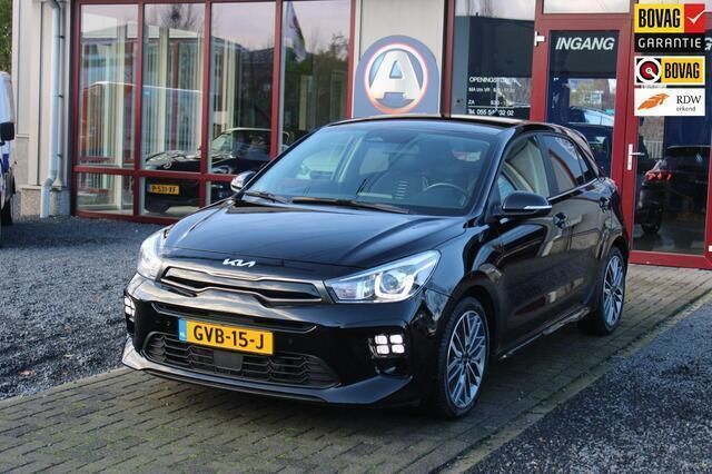 Zwart Gebruikt 2022 Kia Rio GT-Line Hatchback | € 18.995 (Iets duurder) - Afbeelding 1/4