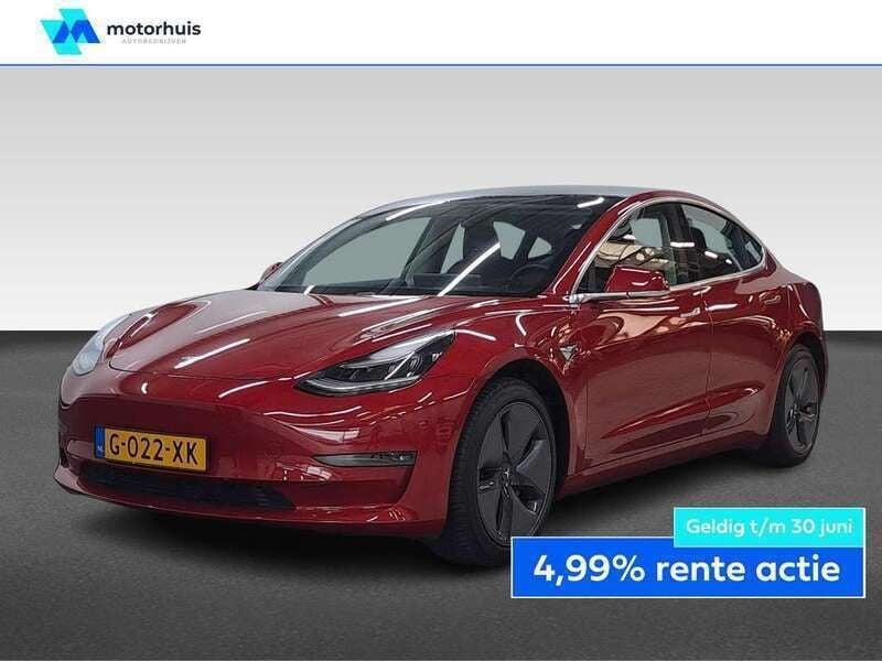 Rood Gebruikt 2019 Tesla Model 3 Long Range Sedan | € 21.930 (Eerlijke prijs) - Afbeelding 1/4