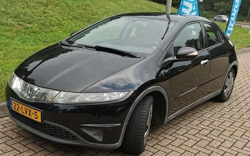 Zwart Gebruikt 2008 Honda Civic Comfort Hatchback | € 5.450 (Iets duurder) - Afbeelding 1/4