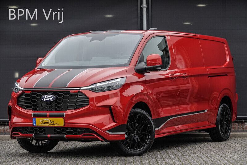 Rood Nieuw 2024 Ford Transit Custom Sport Van | € 48.950 (Iets duurder) - Afbeelding 1/4