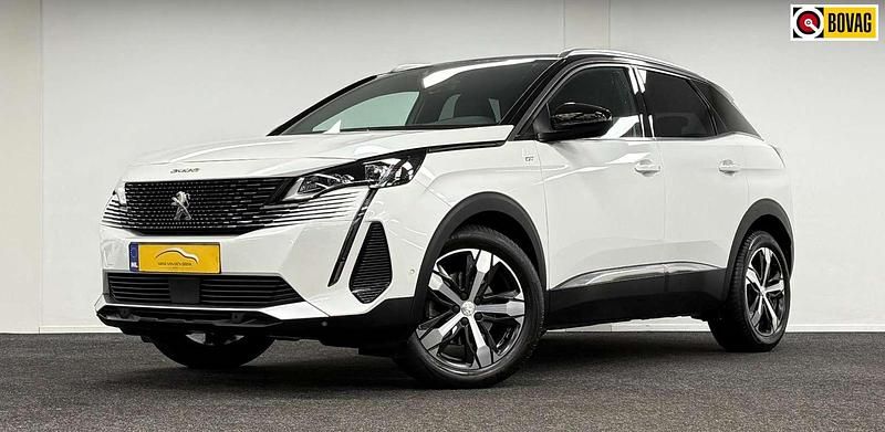 Wit Gebruikt 2021 Peugeot 3008 GT-line SUV | € 24.995 (Eerlijke prijs) - Afbeelding 1/3