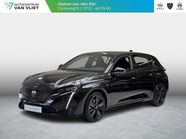 Zwart Nieuw 2025 Peugeot 308 GTi Hatchback | € 37.950 (Super prijs) - Afbeelding 1/4