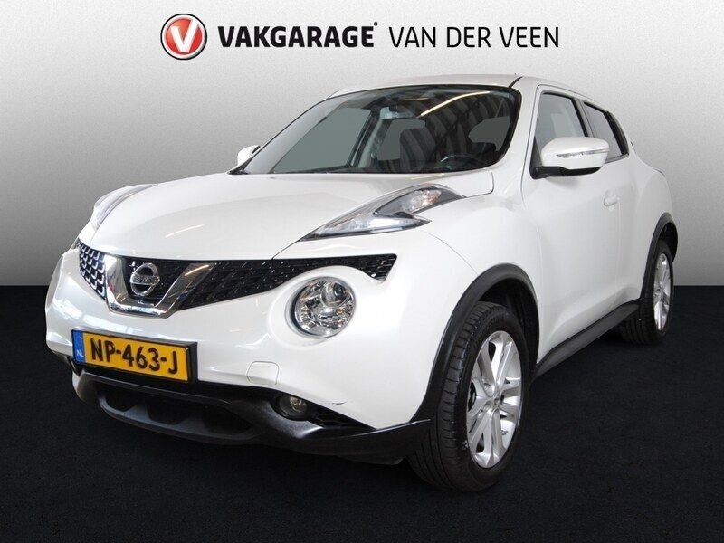 Wit, metallic lak Gebruikt 2016 Nissan Juke Acenta SUV | € 9.945 (Eerlijke prijs) - Afbeelding 1/3