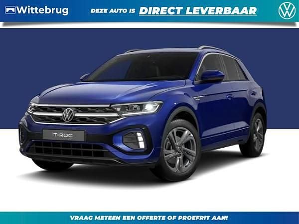 Blauw, metallic lak Nieuw 2025 VW T-Roc R-line Edition SUV | € 40.995 (Super prijs) - Afbeelding 1/4