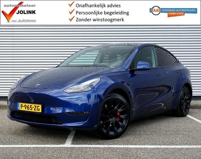 Blauw Gebruikt 2021 Tesla Model Y Long Range AWD SUV | € 30.950 (Eerlijke prijs) - Afbeelding 1/4