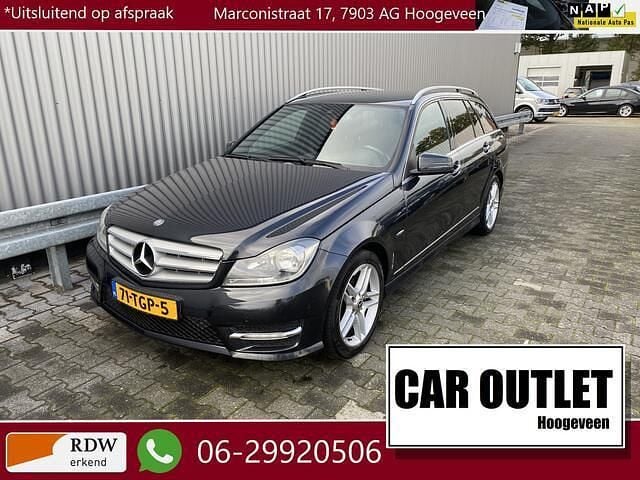 Zwart Gebruikt 2012 Mercedes C180 Avantgarde Stationwagen | € 8.450 (Goede deal) - Afbeelding 1/4