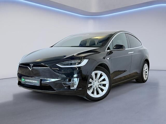 Zwart Gebruikt 2018 Tesla Model X SUV | € 32.944 (Goede deal) - Afbeelding 1/4