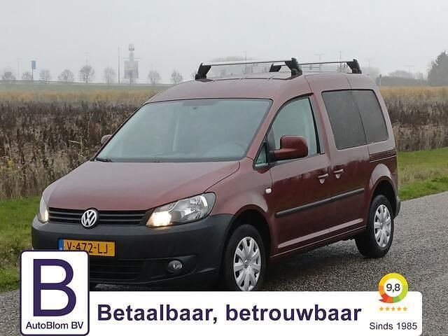 Rood (metallic) Gebruikt 2011 VW Caddy R MPV | € 5.950 (Super prijs) - Afbeelding 1/4
