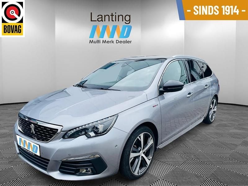 Grijs Occasion 2019 Peugeot 308 SW GT-line Stationwagen | € 14.494 (Duur) - Afbeelding 1/4