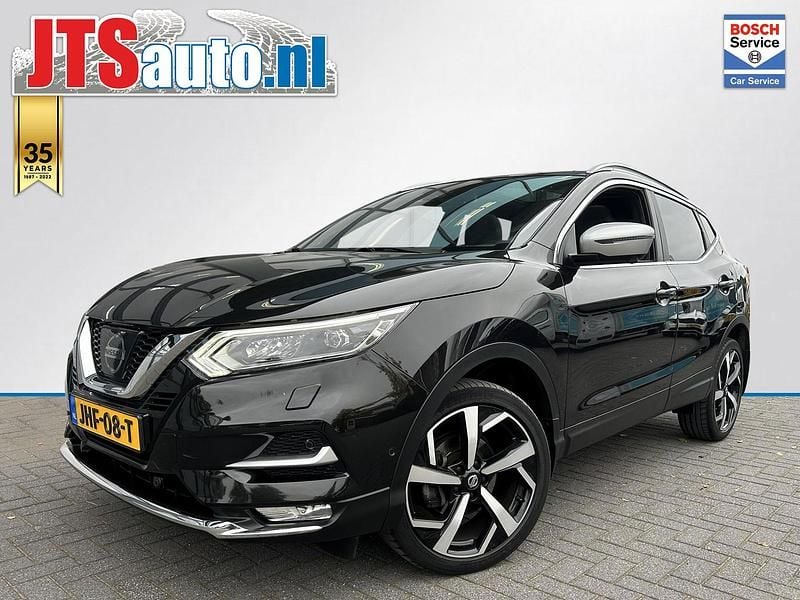 Zwart Gebruikt 2018 Nissan Qashqai Tekna+ SUV | € 16.940 (Eerlijke prijs) - Afbeelding 1/4