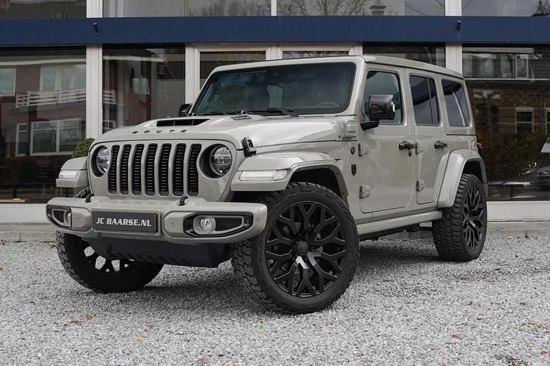 Grijs Occasion 2022 Jeep Wrangler Unlimited Sahara SUV | € 82.500 (Eerlijke prijs) - Afbeelding 1/4