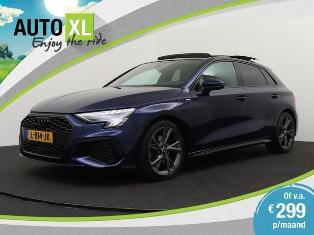 Blauw, metallic lak Gebruikt 2021 Audi A3 Sportback S-Line Hatchback | € 26.940 (Eerlijke prijs) - Afbeelding 1/4