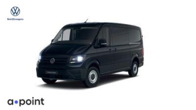 Zwart Nieuw 2024 VW Crafter Trendline Van | € 35.805 (Super prijs) - Afbeelding 1/4