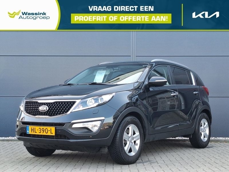 Zwart metallic Gebruikt 2015 Kia Sportage 2 SUV | € 16.691 (Eerlijke prijs) - Afbeelding 1/4