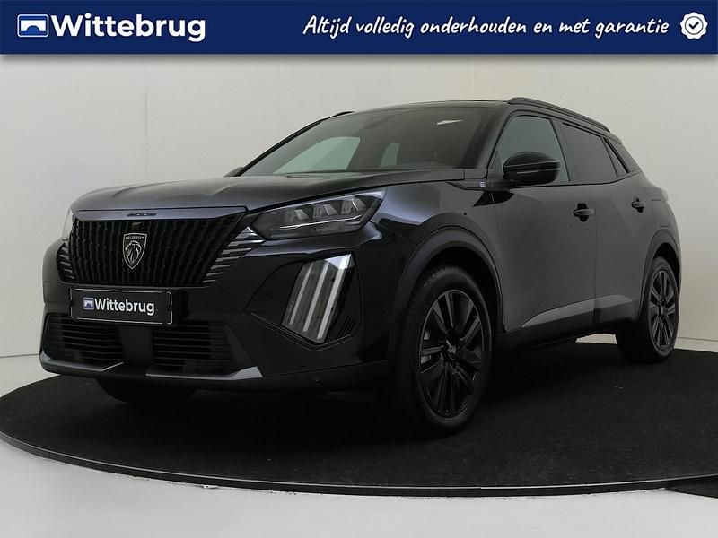 Zwart Gebruikt 2024 Peugeot e-2008 GTi SUV | € 29.925 (Eerlijke prijs) - Afbeelding 1/3