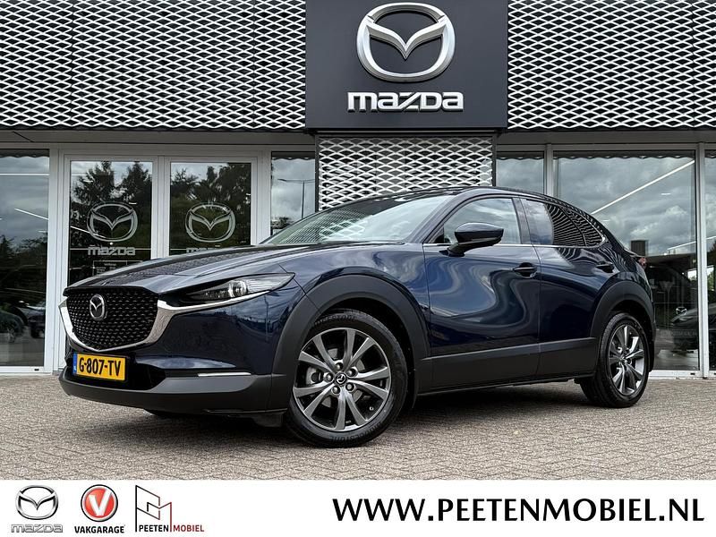 Deep crystal blue Gebruikt 2019 Mazda CX-30 Luxury SUV | € 24.995 (Iets duurder) - Afbeelding 1/4