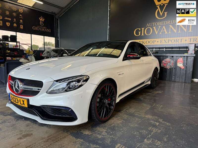 Wit, metallic lak Gebruikt 2016 Mercedes C63 AMG AMG Sedan | € 52.950 - Afbeelding 1/4