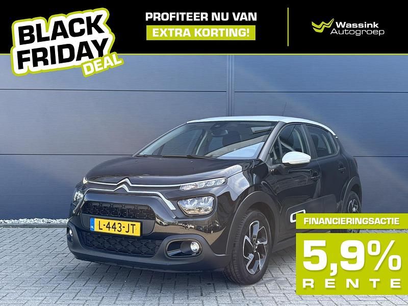 Zwart Gebruikt 2021 Citroën C3 Business Class Hatchback | € 11.899 (Goede deal) - Afbeelding 1/3