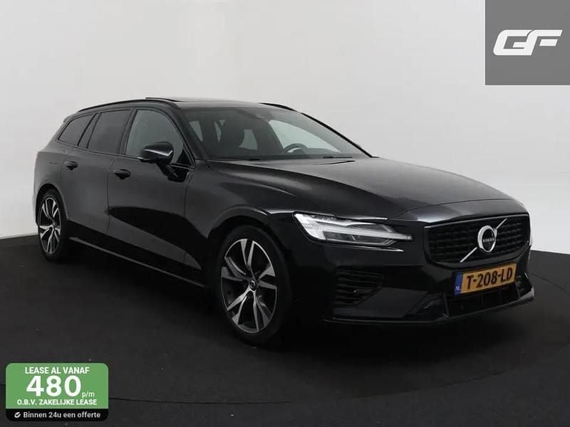 Zwart Gebruikt 2021 Volvo V60 R-Design Stationwagen | € 29.950 (Eerlijke prijs) - Afbeelding 1/4
