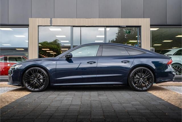 Occasion Audi A7 Sportback S-Line 245 PK (180 kW) 2019 Blauw, metallic lak Hatchback