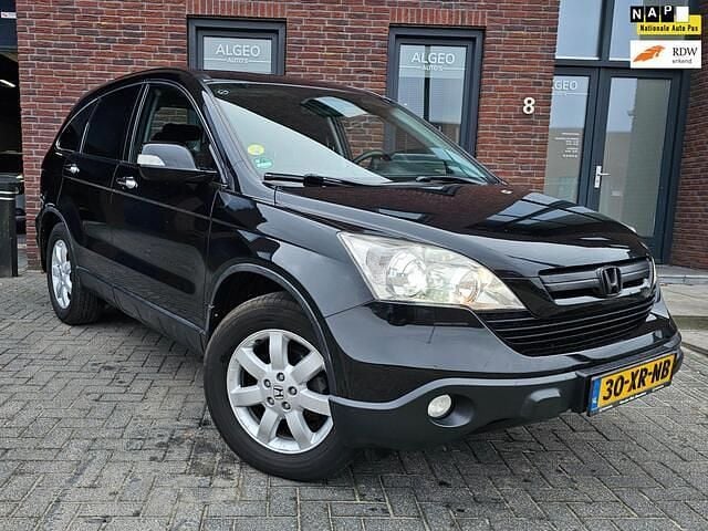 Zwart (metallic) Gebruikt 2007 Honda CR-V Elegance SUV | € 7.499 (Iets duurder) - Afbeelding 1/4