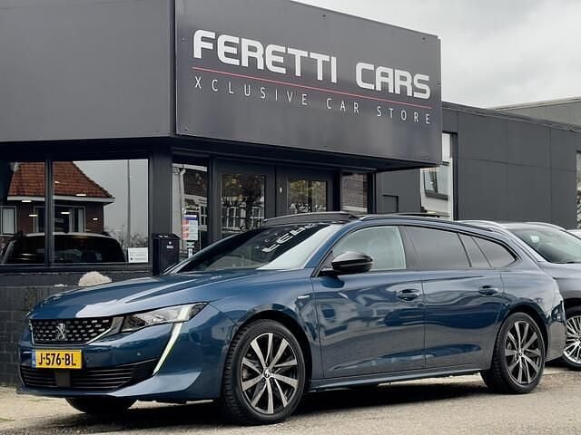 Blauw Gebruikt 2020 Peugeot 508 SW GT-line Stationwagen | € 22.900 - Afbeelding 1/4