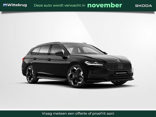 Zwart Nieuw 2025 Skoda Superb Business Line Stationwagen | € 54.680 - Afbeelding 1/4