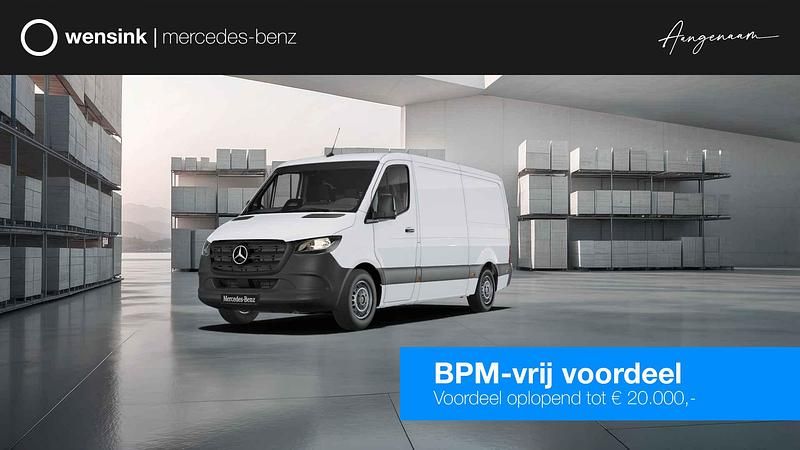 Wit Nieuw 2024 Mercedes Sprinter Van | € 47.845 - Afbeelding 1/4